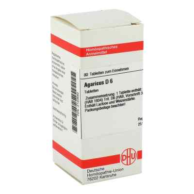 Agaricus D6 Tabletten 80 stk von DHU-Arzneimittel GmbH & Co. KG PZN 02120582