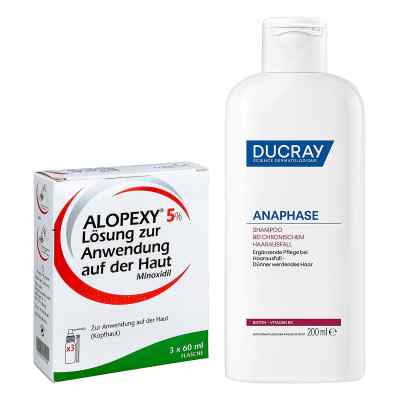 Alopexy 5% Lösung Männer 3x60 ml + Anaphase Shampoo 200 ml