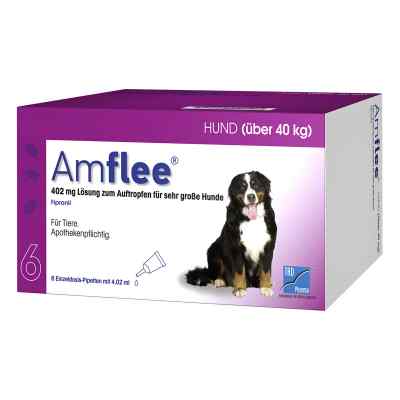 Amflee 402 mg Spot-on Lösung für sehr große Hunde 40-60kg 6 stk von TAD Pharma GmbH PZN 12729278