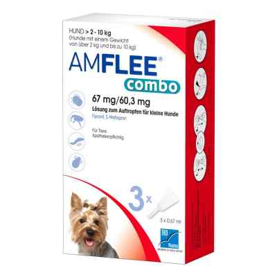 Amflee Combo Hund 2-10kg 3 stk von TAD Pharma GmbH PZN 13921664