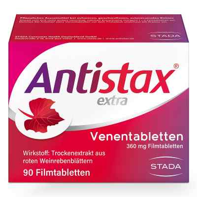 Antistax extra Venentabletten bei Venenleiden & Venenschwäche 90 stk von STADA Consumer Health Deutschland GmbH PZN 05954715