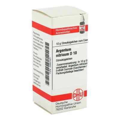 Argentum Nitricum D10 Globuli 10 g von DHU-Arzneimittel GmbH & Co. KG PZN 02893491