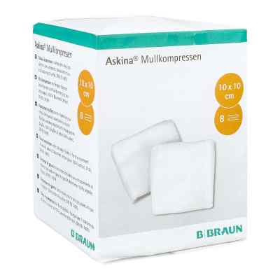 Askina Mullkompressen 10x10 cm unsteril