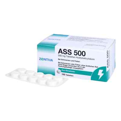 Ass 500 Tabletten 100 stk von Zentiva Pharma GmbH PZN 16384586