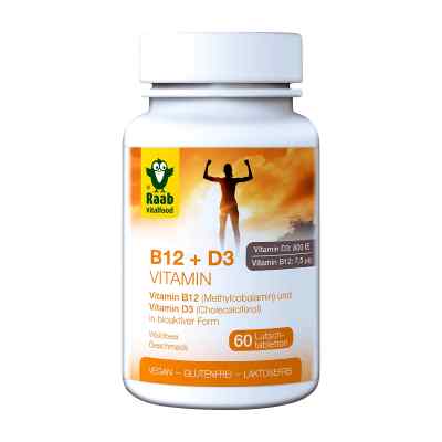 B12+d3 Vitamin Lutschtabletten 60 stk von RAAB VITALFOOD GMBH PZN 15611726
