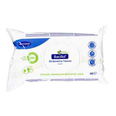 Bacillol 30 Sensitive Green Tissues Flow-pack