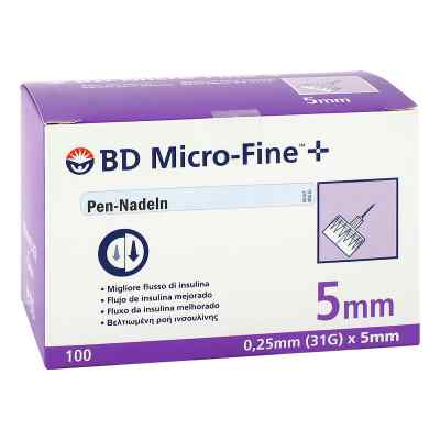 Bd Micro-fine+ 5 Pen-nadeln 0,25x5 mm 31 G