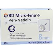 Bd Micro-fine+ 8 Nadeln 0,25x8 mm