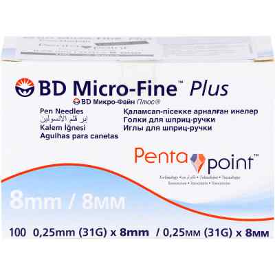 Bd Micro-fine+ 8 Nadeln 0,25x8 mm