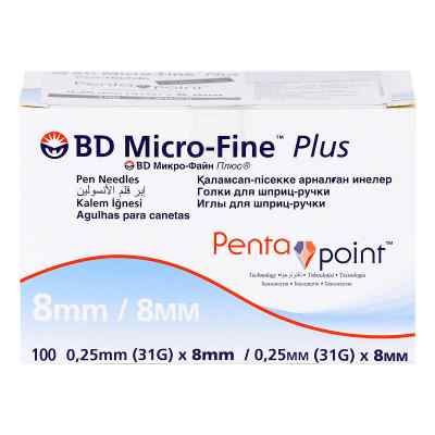 Bd Micro-fine+ 8 Nadeln 0,25x8 mm