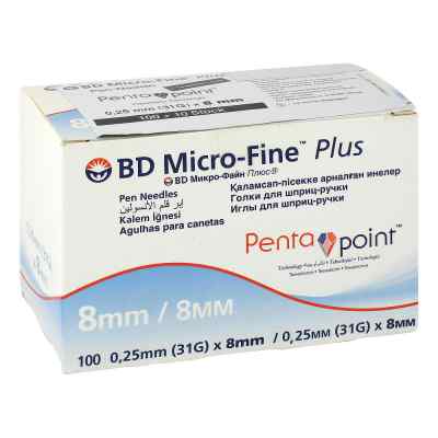Bd Micro-fine+ 8 Pen-nadeln 0,25x8 mm