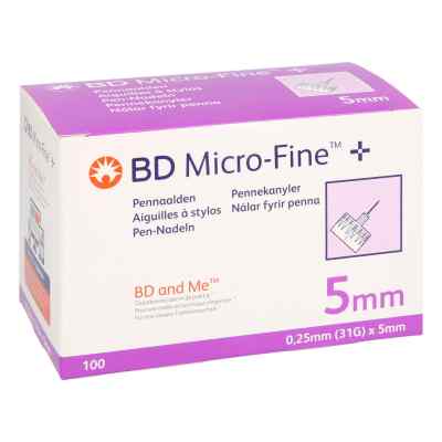 Bd Micro-fine+ Pen-nadeln 0,25x5 mm