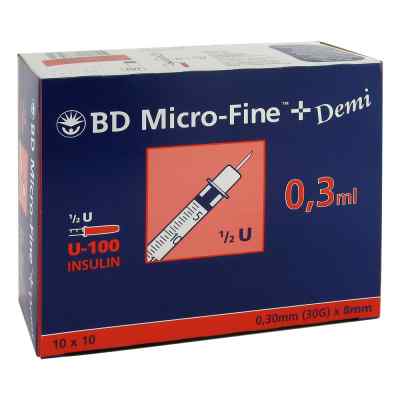 Bd Micro-fine+ U 100 Ins.spr. 0,3x8 mm