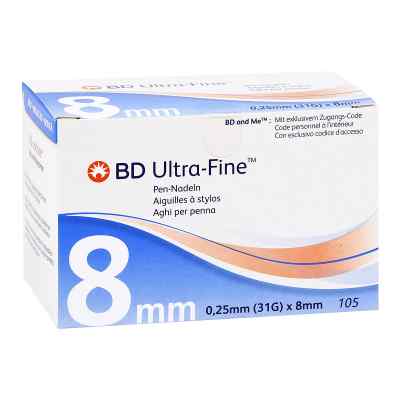 Bd Ultra-fine Pen-nadeln 8 mm 31 G 0,25 mm 105 stk von C P C medical GmbH & Co. KG PZN 15733464