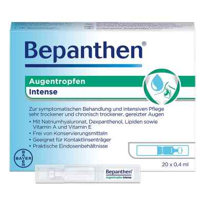 Bepanthen Augentropfen Intense EDO 20X0.4 ml von Bayer Vital GmbH PZN 18879004