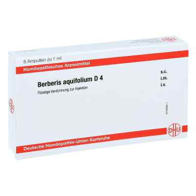 Berberis Aquifolium D4 Ampullen 8X1 ml von DHU-Arzneimittel GmbH & Co. KG PZN 11704460