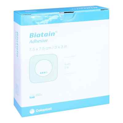 Biatain Schaumverband 7,5x7,5 cm selbst haftend 10 stk von B2B Medical GmbH PZN 11560452