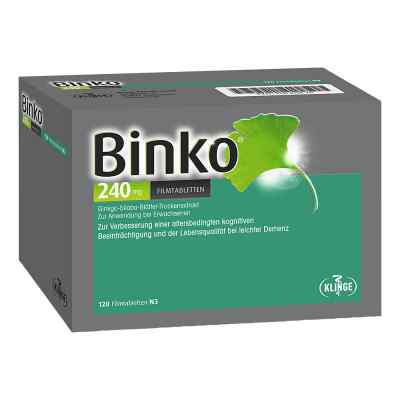 Binko 240mg 120 stk von Klinge Pharma GmbH PZN 11645875