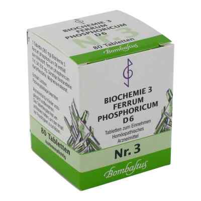 Biochemie 3 Ferrum phosphoricum D6 Tabletten 80 stk von Bombastus-Werke AG PZN 03768204