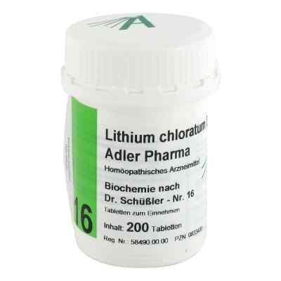 Biochemie Adler 16 Lithium chlor.D12 Ad.p. Tabletten 200 stk von Adler Pharma Produktion und Vert PZN 00833438