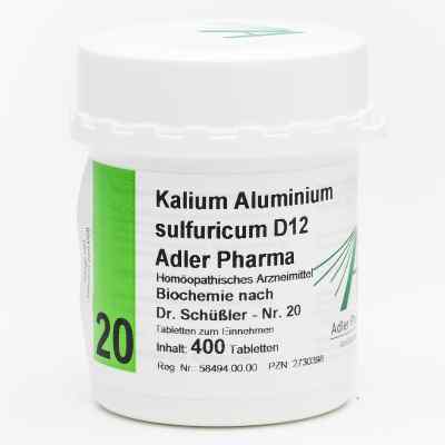 Biochemie Adler 20 Kalium alum.sulf.D12 Tabletten 400 stk von Adler Pharma Produktion und Vertrieb GmbH PZN 02730398