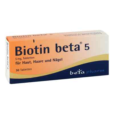 Biotin Beta 5 Tabletten 30 stk von betapharm Arzneimittel GmbH PZN 14278437
