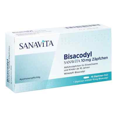 Bisacodyl Sanavita 10 Mg Zäpfchen 10 stk von SANAVITA Pharmaceuticals GmbH PZN 17975183