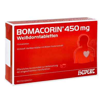 Bomacorin 450 mg Weissdorntabletten 100 stk von Hevert Arzneimittel GmbH & Co. K PZN 13751587
