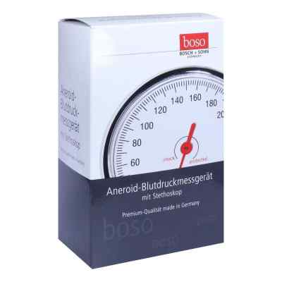 Boso Egotest Blutdruckm.schwarz aneroid mit Steth.