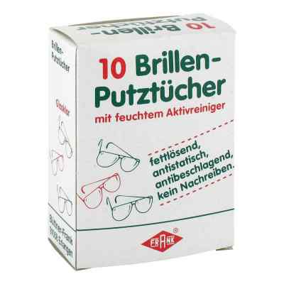 Brillenputztücher mit feuchtem Aktivreiniger 10 stk von Büttner-Frank GmbH PZN 03244955