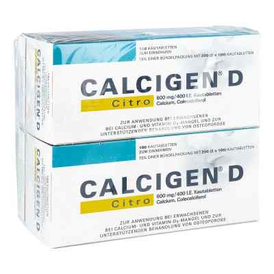 CALCIGEN D Citro 600mg/400 internationale Einheiten