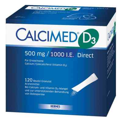 Calcimed D3 500mg/1000 internationale Einheiten Direct 120 stk von HERMES Arzneimittel GmbH PZN 12414072