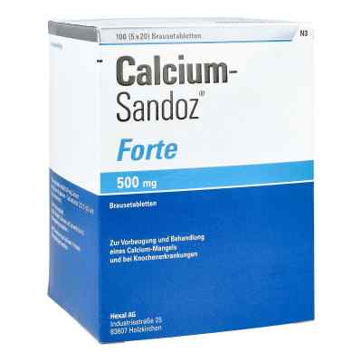Calcium-Sandoz forte 500mg 5X20 stk von Hexal AG PZN 00169650