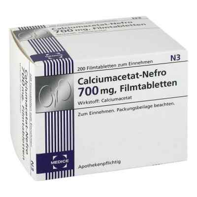Calciumacetat Nefro 700 mg Filmtabletten 200 stk von MEDICE Arzneimittel Pütter GmbH& PZN 04133229