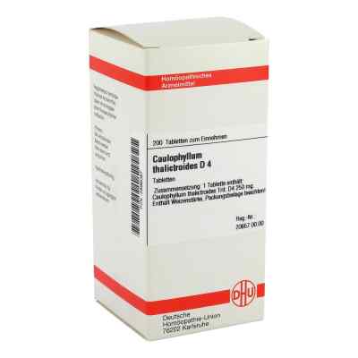 Caulophyllum Thalictroides D4 Tabletten 200 stk von DHU-Arzneimittel GmbH & Co. KG PZN 02896087