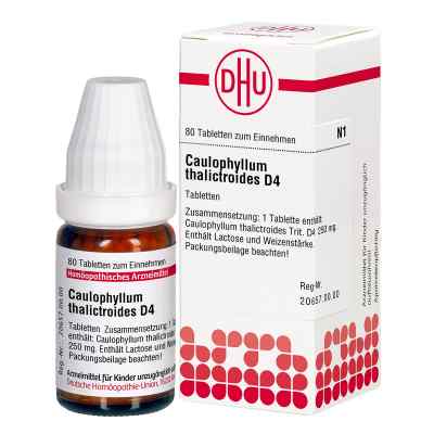 Caulophyllum Thalictroides D4 Tabletten 80 stk von DHU-Arzneimittel GmbH & Co. KG PZN 02112080