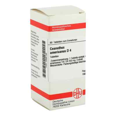 Ceanothus Americanus D4 Tabletten 80 stk von DHU-Arzneimittel GmbH & Co. KG PZN 02896199