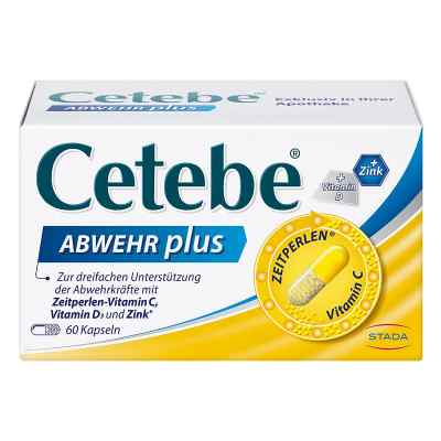 CETEBE Abwehr plus Mit Vitamin C, D und Zink 60 stk von STADA Consumer Health Deutschlan PZN 02411150