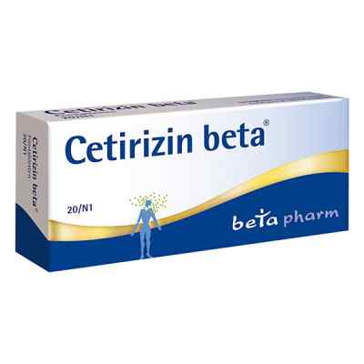 Cetirizin beta 20 stk von betapharm Arzneimittel GmbH PZN 02156870