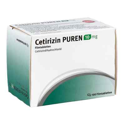 Cetirizin Puren 10 mg Filmtabletten 100 stk von PUREN Pharma GmbH & Co. KG PZN 15742291