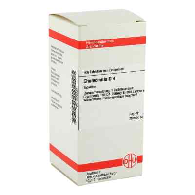 Chamomilla D4 Tabletten 200 stk von DHU-Arzneimittel GmbH & Co. KG PZN 02896383