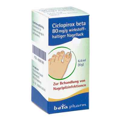 Ciclopirox Beta 80 Mg/g Wirkstoffhalt.nagellack 6.6 ml von betapharm Arzneimittel GmbH PZN 16006186