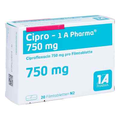 Cipro-1A-Pharma 750mg 20 stk von 1 A Pharma GmbH PZN 04954096