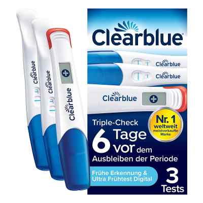 Clearblue Schwangerschaftstest Triplecheck Ultra-früh