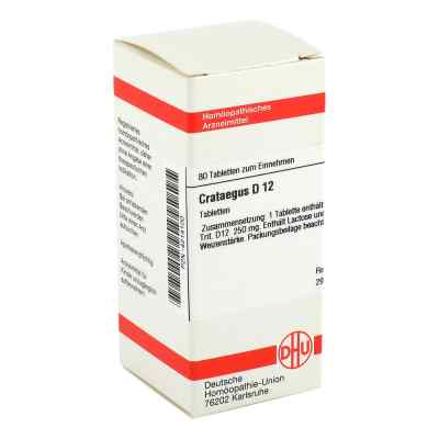 Crataegus D12 Tabletten 80 stk von DHU-Arzneimittel GmbH & Co. KG PZN 04214100