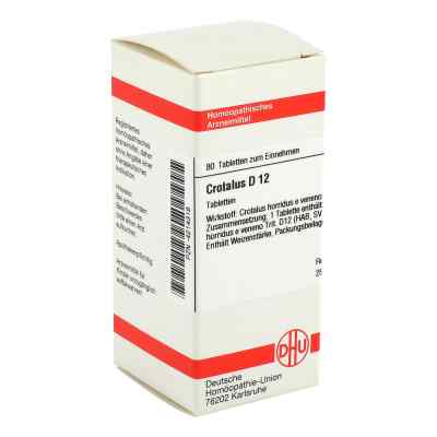 Crotalus D12 Tabletten 80 stk von DHU-Arzneimittel GmbH & Co. KG PZN 04214318