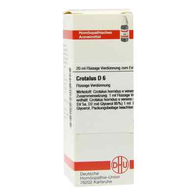 Crotalus D6 Dilution 20 ml von DHU-Arzneimittel GmbH & Co. KG PZN 04214235