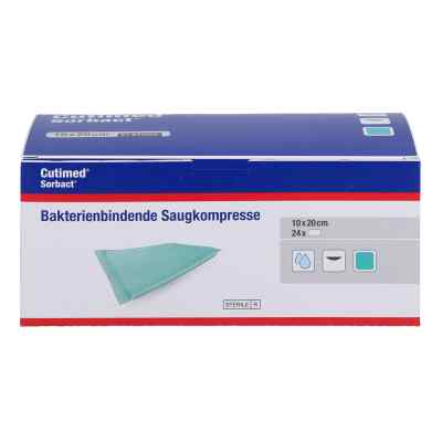 Cutimed Sorbact Saugkompressen 10x20 cm 24 stk von B2B Medical GmbH PZN 12892274