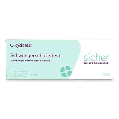 Cyclotest Schwangerschaftstest 25 mlU/ml Urin 1 stk von Uebe Medical GmbH PZN 13513020