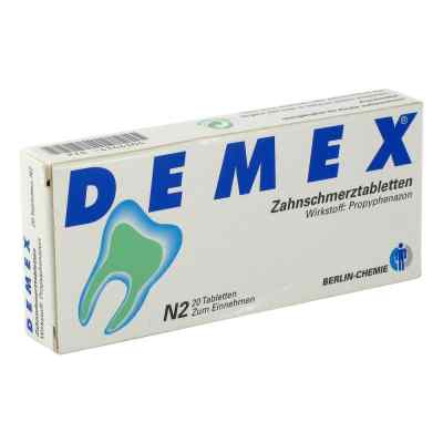DEMEX Zahnschmerztabletten 20 stk von BERLIN-CHEMIE AG PZN 04346304